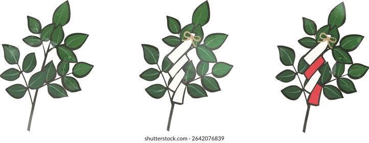 Tamagushi (sacred branch used in Shinto rituals)