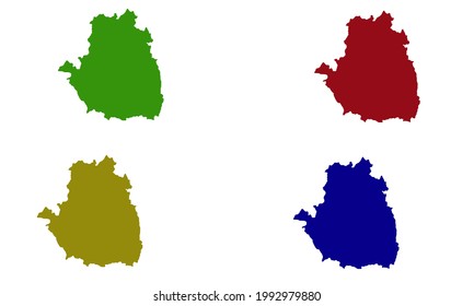 tamale city map silhouette in ghana