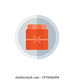 Tamale Flat Icon Logo Illustration Vector Isolated. Mexican Food and Restaurant Icon-Set. Suitable for Web Design, Logo, App, and Upscale Your Business.