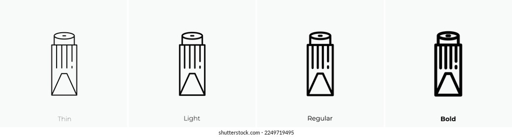 tamale icon. Thin, Light Regular And Bold style design isolated on white background