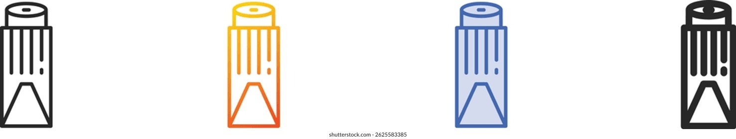 tamale icon.Thin Linear, Gradient, Blue Stroke and bold Style Design Isolated On White Background