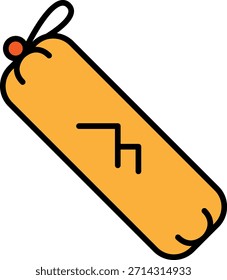 Ilustración de icono de Vector de tamal lleno