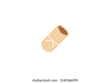 Tamale Vector Isolated Emoticon. Tamale Icon