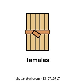 Tamales icon. Element of Cinco de Mayo color icon. Premium quality graphic design icon. Signs and symbols collection icon for websites, web design, mobile app