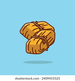 Tamales simple Cartoon Vektorgrafik traditionelles Lebensmittelkonzept Symbol einzeln