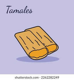 Tamales vector icon flat illustration 