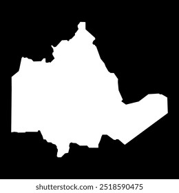 Tamanrasset province map, administrative division of Algeria.