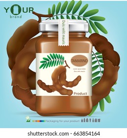 Tamarind Bottle.vector