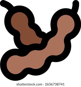Tamarind filled icon design style