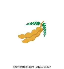 Plantilla de diseño de icono Tamarind ilustración aislada vectorial