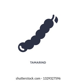 tamarind icon. Simple element illustration from fruits concept. tamarind editable symbol design on white background. Can be use for web and mobile.