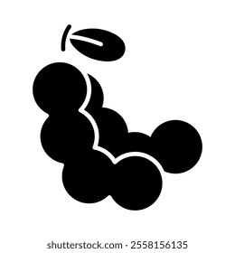 Tamarind icon Solid Fruit isolate illustration vector