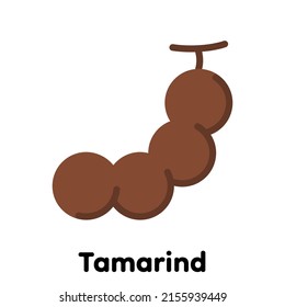 Icono de Tamarind, Vector, Ilustración.