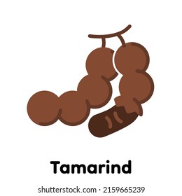 Tamarinde-Symbol, Vektorgrafik, Illustration .