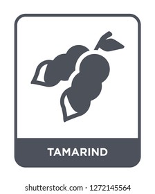 tamarind icon vector on white background, tamarind trendy filled icons from Fruits and vegetables collection, tamarind simple element illustration