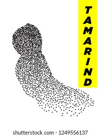 Tamarind modern halftone dot poster with bright colors