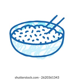 vetor de esboço do ícone do doodle da cozinha tailandesa do molho tamarind. sinal da cozinha tailandesa do molho tamarind. ilustração do símbolo isolado