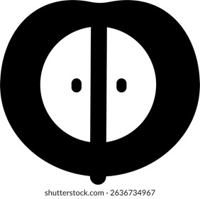Tamarind Slice glyph icon design style