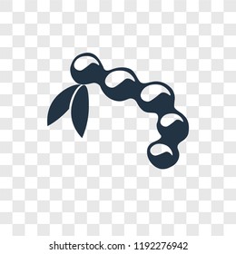 Tamarind vector icon isolated on transparent background, Tamarind transparency logo concept