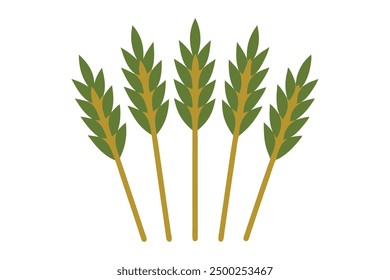 Tamarisk Leaf Color Art Realistic Leaf Design with Subtle Hues