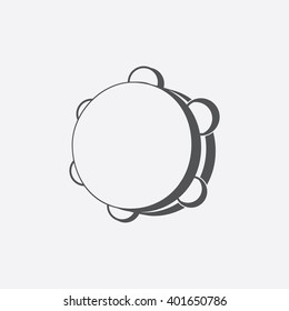 Tambourine icon.