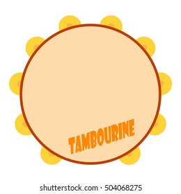 Tambourine icon. Flat illustration of tambourine vector icon for web