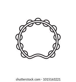 tambourine icon illustration isolated vector sign symbol