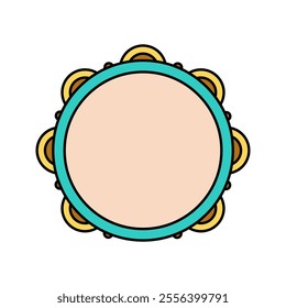 tambourine Icon illustration perfect for designs related to circus and carnival themes