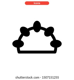 tambourine icon isolated sign symbol vector illustration - high quality black style vector icons
