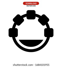 tambourine icon or logo isolated sign symbol vector illustration - high quality black style vector icons
