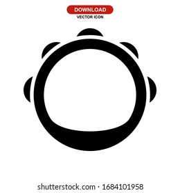 tambourine icon or logo isolated sign symbol vector illustration - high quality black style vector icons

