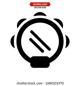tambourine icon or logo isolated sign symbol vector illustration - high quality black style vector icons

