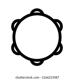 tambourine icon or logo isolated sign symbol vector illustration - high quality black style vector icons
