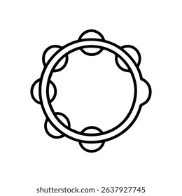 tambourine icon on white background vector
Vector line icon musical instruments