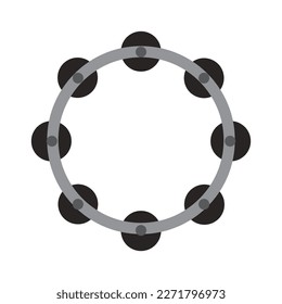 tambourine icon traditional musical instruments vector illustration symbol design