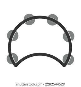 tambourine icon traditional musical instruments vector illustration symbol design