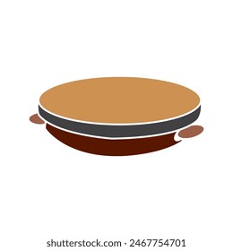 Tambourine icon traditional musical instruments vector illustration symbol design