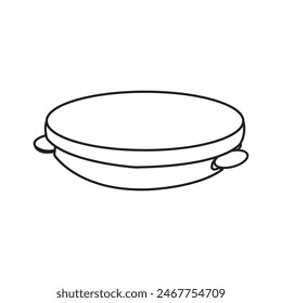 Tambourine icon traditional musical instruments vector illustration symbol design