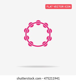 Tambourine icon. Vector concept illustration for design.