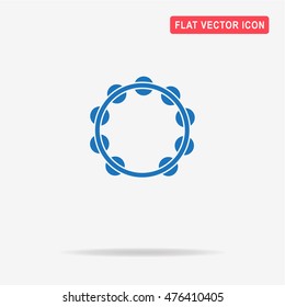 Tambourine icon. Vector concept illustration for design.