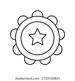 Ícone de pandeiro com fundo branco vetor ilustração de stock