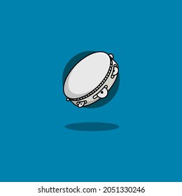 tambourine illustration design for musical instruments