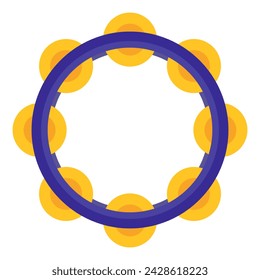 Tambourine line icon. Shaman, music, sound, dance, ringing, blow, instrument, dancing, ritual, rhythm. Vector line icon for business and advertising