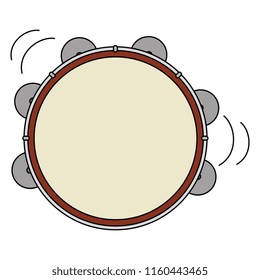tambourine musical instrument icon