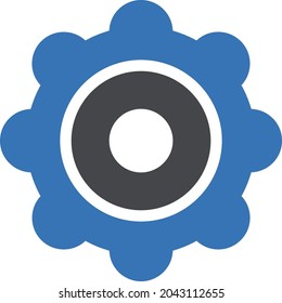 tambourine vector glyph colour icon