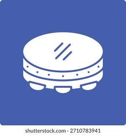 Tambourine vector icon. Can be used for printing, mobile and web applications.