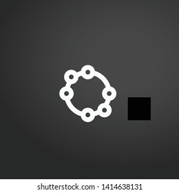 Tambourine vector icon. Tambourine concept stroke symbol design. Thin graphic elements vector illustration, outline pattern for your web site design, logo, UI. EPS 10.