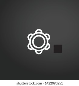 Tambourine vector icon. Tambourine concept stroke symbol design. Thin graphic elements vector illustration, outline pattern for your web site design, logo, UI. EPS 10.