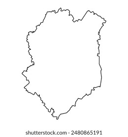 Landkarte der Oblast Tambow, Administrative Gliederung Russlands. Vektorillustration.