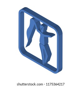 Tamer isometric left top view 3D icon
